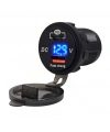 IC-266D-1 Pano Tip Soket Voltmetreli 2li USB 3.0 + Type-C