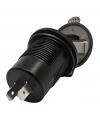 IC-266D-6 Pano Tip Voltmetreli 2li Usb 3.0 + Type-C Butonlu