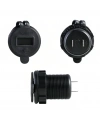 IC-266D Pano Tipi Voltmetreli 2li USB