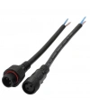 IC266K Kablolu IP67 Konektör Takım 2 Pin Siyah