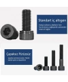 İmbus M8X30mm Cıvata Siyah (Alyan Başlı) DIN912 10 Adet