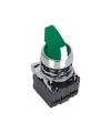ISM-BK123M5 220V Metal Işıklı Mandal Buton - Yeşil