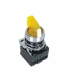 ISM-BK125B5 24V Metal Işıklı Mandal Buton - Sarı