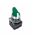ISM-BK133B5 24V Metal Yeşil Işıklı Mandal Buton 1-0-2