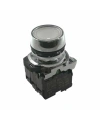 ISM-BW31B5 24V Işıklı Yaylı Metal Buton - Beyaz