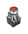 ISM-BW34B5 24V Işıklı Yaylı Metal Buton - Kırmızı