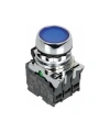 ISM-BW36M5 220V Işıklı Yaylı Metal Buton - Mavi