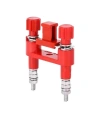 JY1-2 Terminal 660V 24A 62x47x13mm - Kırmızı