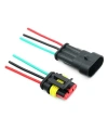 Kablolu 3-Pin Su Geçirmez Konnektör Takımı