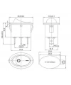 KCD1-115 Oval On/Off Anahtar - 3 Pin
