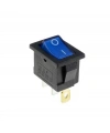 KCD1 Siyah Mavi Işıklı On/Off Anahtar 3 Pin
