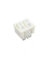 KCD2-502 İkili ON-OFF Switch 6 Pin - Beyaz