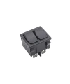 KCD2-502 İkili ON-OFF Switch 6 Pin - Siyah