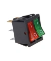 KCD4 İkili Işıklı ON-OFF Switch Kırmızı Yeşil 6 Pin