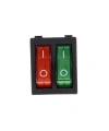 KCD4 İkili Işıklı ON-OFF Switch Kırmızı Yeşil 6 Pin