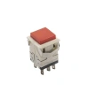 KD2-23 19mm Işıksız Anahtarlı Push Buton - Kırmızı