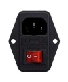 Kulaklı Erkek Power Soketi - Işıklı Anahtarlı