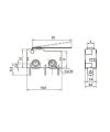 KW4A Micro Switch 3-Pin Uzun Palet