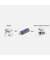 KWS-V20 Led Ekranlı USB Voltmetre Ampermetre USB Şarj ve Kapasite Cihazı