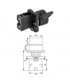LAY5-ED21 22mm Kısa Mandal Switch 0-1 Kalıcı (1NO)