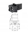 LAY5-ED33 22mm Kısa Mandal Switch 1-0-2 Kalıcı (2NO)