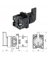 LAY5-EJ53 22mm Uzun Mandal Switch 1-0-2 Yaylı (2NO)