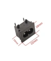 LH-8 C8 Erkek Power Soketi 90 Derece 23x18mm