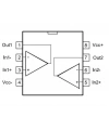 LM358G SOIC-8 SMD OpAmp Entegresi