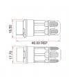 LP-12-J02PP-02-001 2-Pin Su Geçirmez Konnektör - Dişi