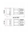 LP-12-J03PP-02-001 3-Pin Su Geçirmez Konnektör - Dişi