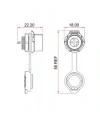 LP-12-J03SX-02-101 3-Pin Su Geçirmez Konnektör - Dişi