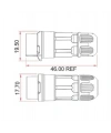 LP-12-J05PP-02-001 5-Pin Su Geçirmez Konnektör - Dişi