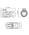 LP-16-C/RJ45/015/PE-43-001 Su Geçirmez Ethernet Konnektörü - Erkek