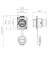 LP-16-J/RJ45/110/SX-03-201 Su Geçirmez Ethernet Konnektörü - Dişi