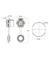 LP-20-J04SX-03-101 4-Pin Su Geçirmez Konnektör - Dişi
