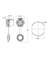 LP-20-J07SX-03-101 7-Pin Su Geçirmez Konnektör - Dişi
