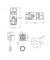 LP-24-C/RJ45/015/PE-41-001 Su Geçirmez Ethernet Konnektörü - Erkek