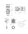 LP-24-C19PE-01-001 19-Pin Su Geçirmez Konnektör - Erkek