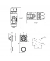 LP-24-J03SX-03-401 3-Pin Su Geçirmez Konnektör - Dişi