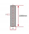 M4x1000mm Galvanizli Gijon Saplama (Tij) Rot Başsız Cıvata