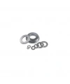 M5 DIN9021 Pul Beyaz Inox A2