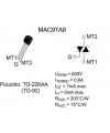 MAC97A8 - TO92 0.6A 600V Triyak