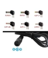 MANUAL-30W 3-12V Ayarlı Adaptör - 5V USB ve 6 Farklı Çıkış Ucu