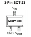 MCP1700T-3002E/TT SOT-23-3 SMD 3V Voltaj Regülatörü