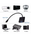 Micro Hdmi to Vga Kablo Dönüştürücü Çevirici Adaptör Siyah