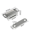 Mıknatıslı Metal Mobilya Kapak Kilidi 32x16x12mm