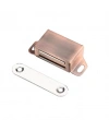 Mıknatıslı Metal Mobilya Kapak Kilidi 36x24x14mm - Bakır