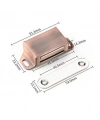 Mıknatıslı Metal Mobilya Kapak Kilidi 36x24x14mm - Bakır
