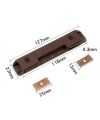 Mıknatıslı Plastik Mobilya Kapak Kilidi 110x23x14mm - Kahverengi