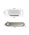 Mıknatıslı Plastik Mobilya Kapak Kilidi 31x15x14mm - Beyaz
